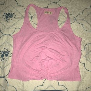 ✨Hollister Pink Tank Tie In Front✨